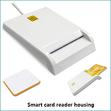 Smart card reader housing